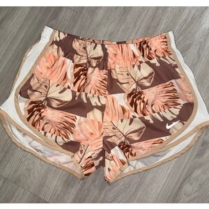 Nike Dri-FIT Tropical Monstera Running Shorts Athletic Women M